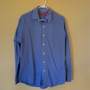 Izod blue long sleeve dress shirt